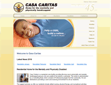 Tablet Screenshot of casacaritas.org.za